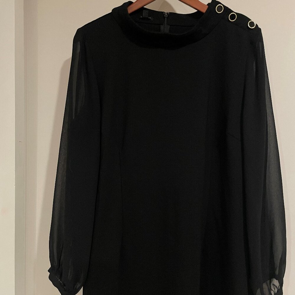 Talbots Black Shift Dress